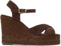 Castañer Blaudell Wedge Sandaal - Bruin