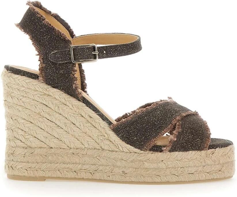 Castañer Bruine Sleehak Espadrilles Sandalen Brown Dames