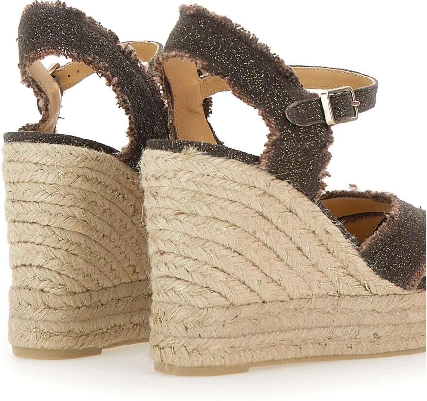 Castañer Bruine Sleehak Espadrilles Sandalen Brown Dames - Foto 2