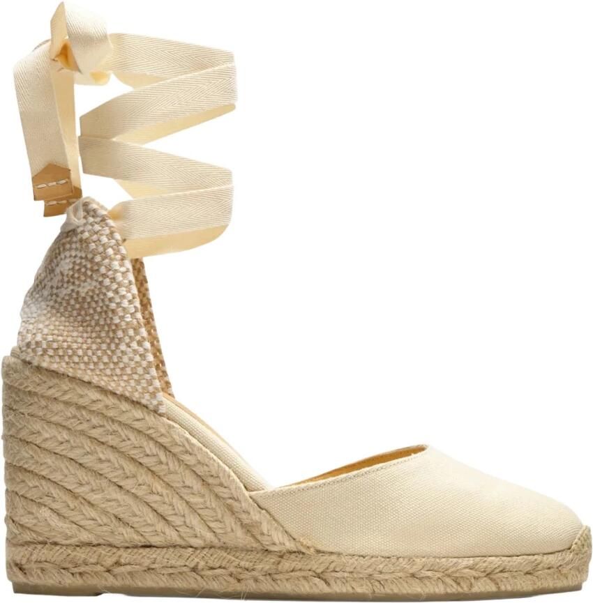 Castañer Canvas Sleehak Espadrilles met Uitgesneden Detail