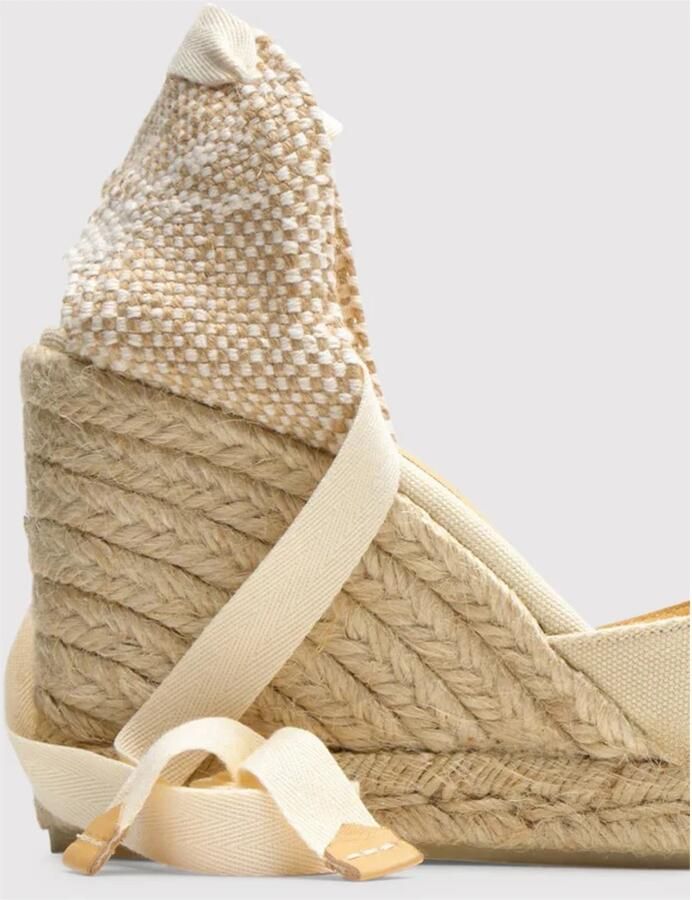 Castañer Canvas Sleehak Espadrilles met Uitgesneden Detail - Foto 2