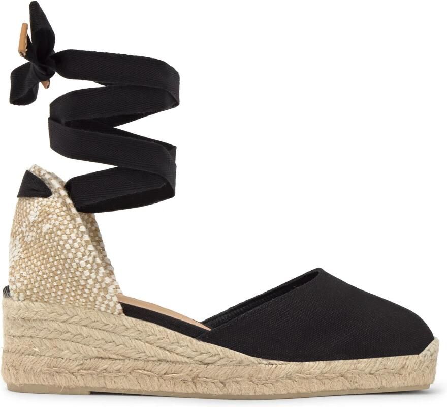Castañer Verhoog je zomerse stijl met Tina Jute Espadrilles Black Dames