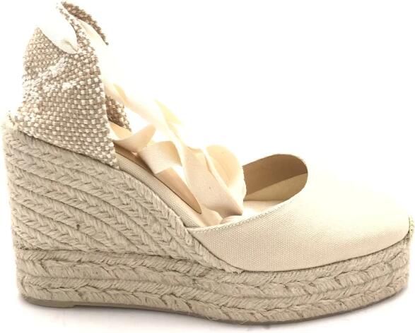 Castañer Espadrilles 'Carina' ivoor lichtbeige