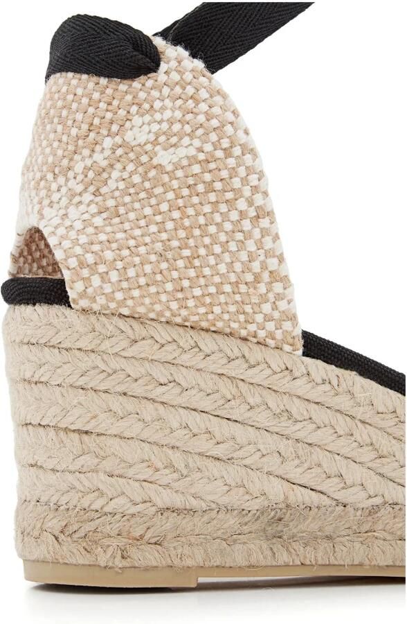 Castañer Zwarte Espadrille Sneakers met Enkelveters Black Dames - Foto 2