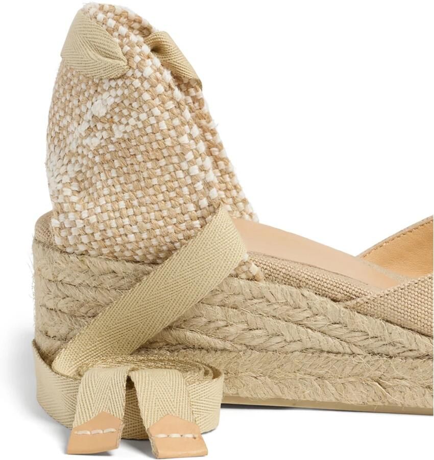 Castañer Carina Wedge Espadrilles Beige Dames - Foto 4
