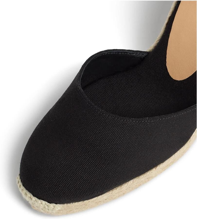 Castañer Zwarte Espadrille Sneakers met Enkelveters Black Dames - Foto 6
