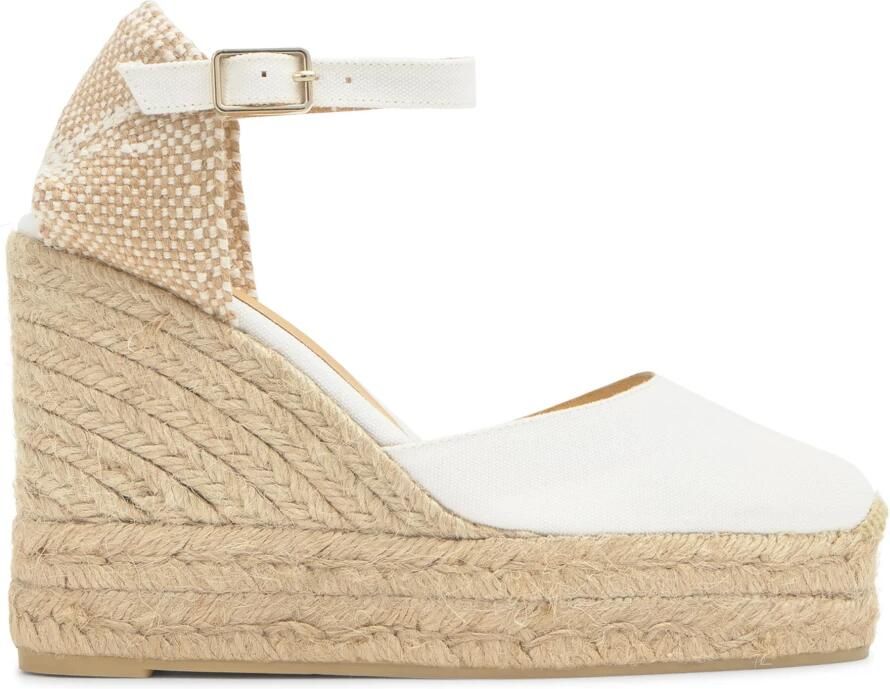 Castañer Espadrilles 'Carol' lichtbeige wit