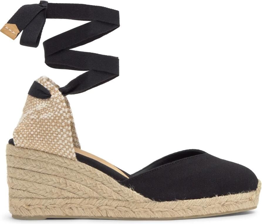Castañer Alpargata MET 9 CM Sleehak Black Dames - Foto 5