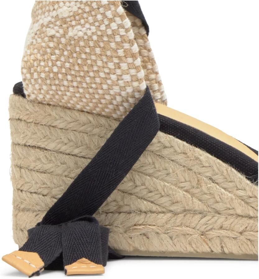 Castañer Alpargata MET 9 CM Sleehak Black Dames - Foto 3
