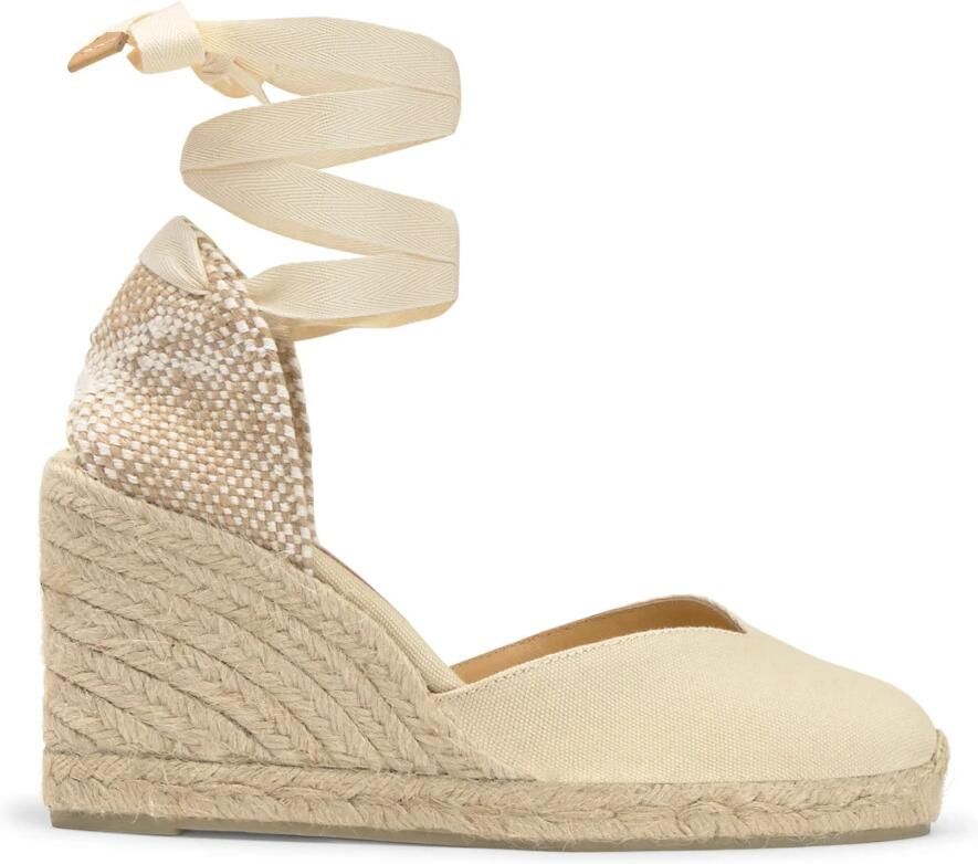 Castañer Stijlvolle Espadrilles voor een Chic Uiterlijk White Dames