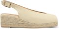 Castañer Dosalia gecertificeerde katoenen espadrilles met 5 cm sleehak. - Beige