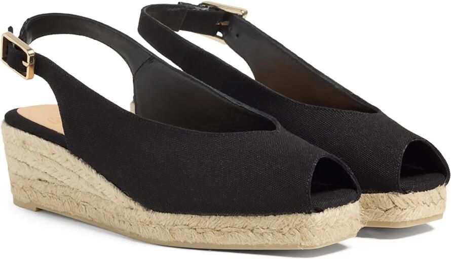 Castaner Sandalen CASTAÑER DOSALIA SCHWARZE ESPADRILLE MIT KEIL in zwart - Foto 6