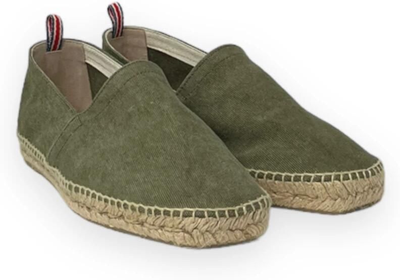 Castañer Groene Canvas Espadrilles Amandel Teen Instapper Green Heren