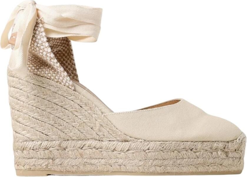 Castañer Carina 8ED 001 Sleehak Espadrilles Beige Dames - Foto 4