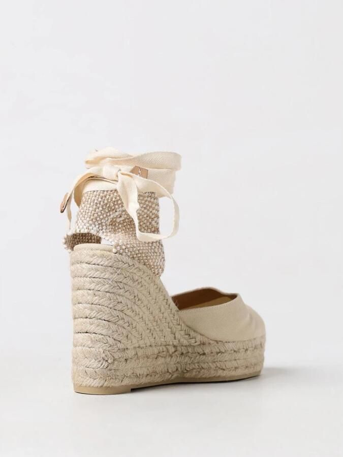 Castañer Carina 8ED 001 Sleehak Espadrilles Beige Dames - Foto 3