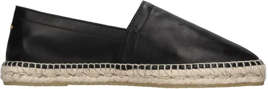 Castañer Zwarte leren espadrilles Black Heren - Foto 3