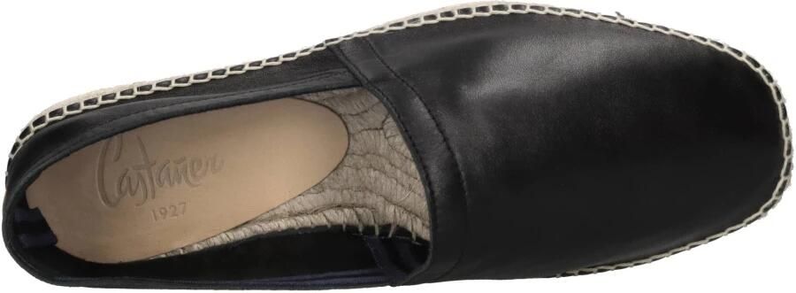 Castañer Zwarte leren espadrilles Black Heren - Foto 2
