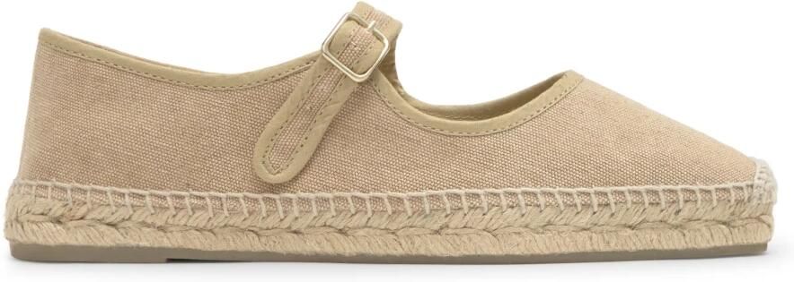 Castañer Beige Platte Espadrilles Beige Dames