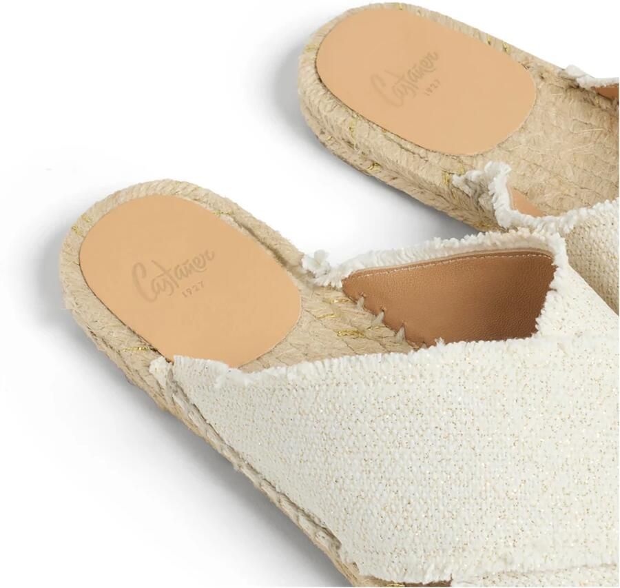 Castañer Palmera slipper van linnen met glitter