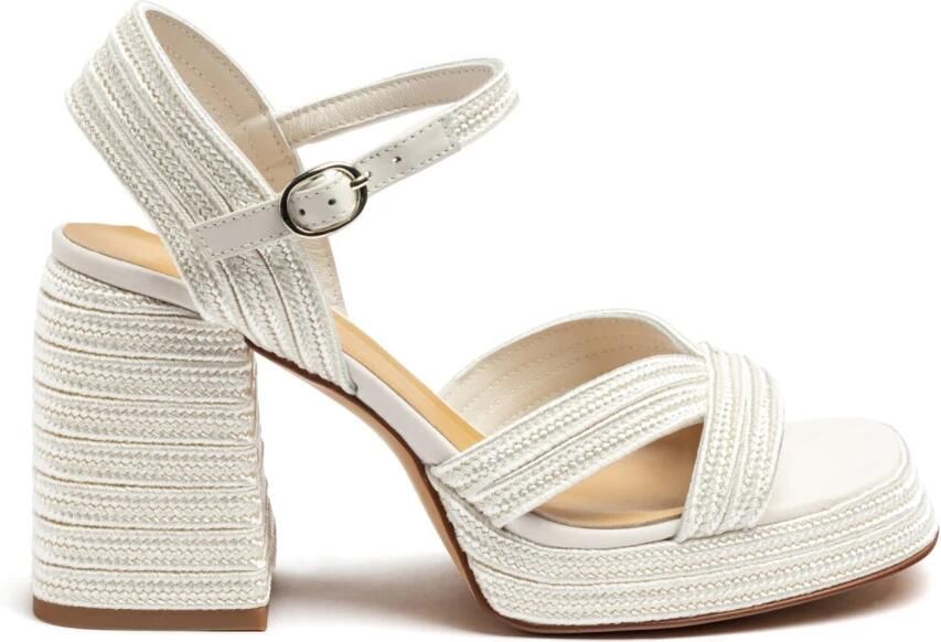 Castañer Raffia Feest Sandaal met Enkelband