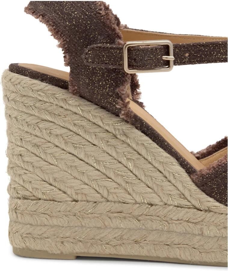 Castañer Bruine Sleehak Espadrilles Sandalen Brown Dames - Foto 4