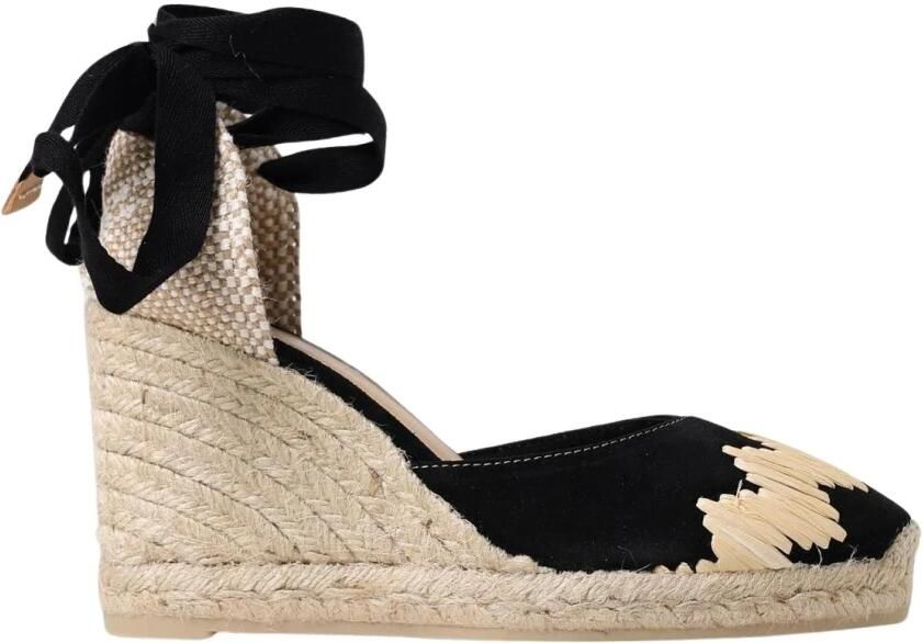 Castañer Zwarte Sleehak Espadrilles Schoenen