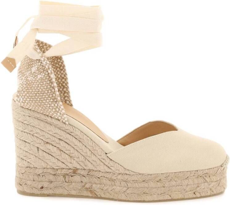 Castañer Chiara Wedge Espadrilles Beige Dames