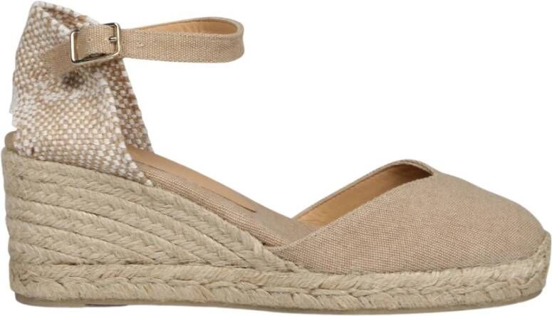 Castañer Chiarita Wedge Espadrilles Beige Dames