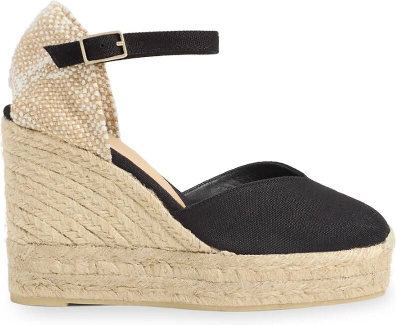 Castañer Stijlvolle Espadrille Sandalen Black Dames