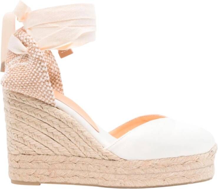 Castañer Chique Satijnen Espadrilles met Jute Wig