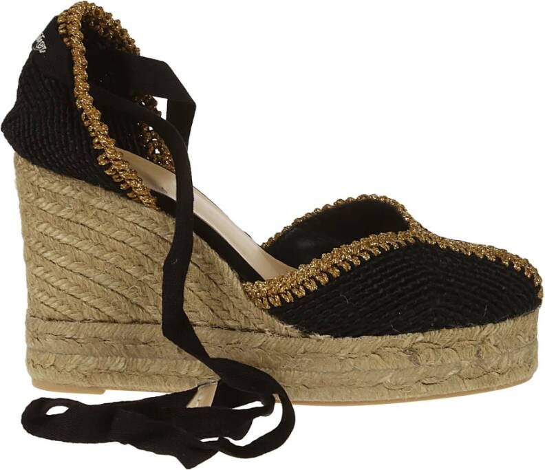 Castañer Coeur Espadrilles Sleehak Schoenen Black Dames