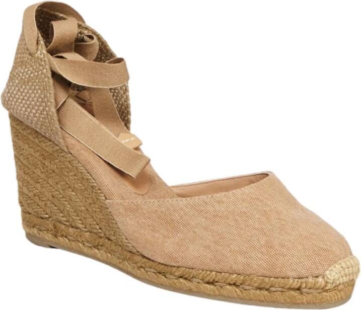 Castañer Colourblock Espadrilles Beige Dames