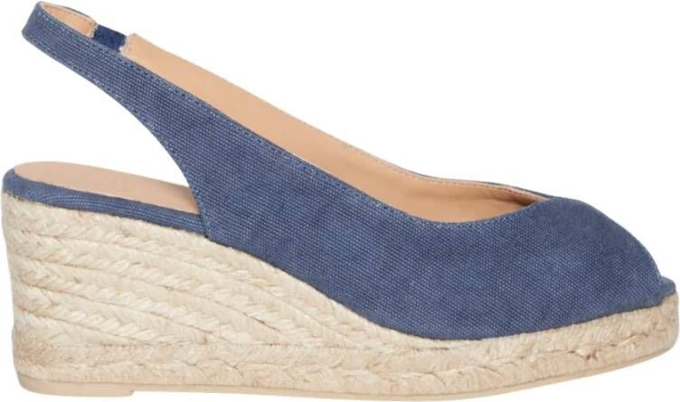 Castañer Denim Blauwe Sleehak Schoenen voor Vrouwen Blue Dames