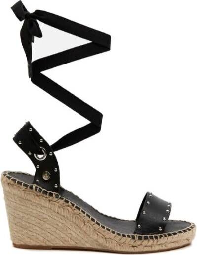 Castañer Elegante Sleehak Espadrilles Tina Model Black Dames