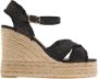 Castañer Elegante Zwarte Sleehak Sandalen - Thumbnail 1