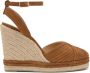 Castañer Bruine leren sleehakken met enkelband Brown Dames - Thumbnail 5