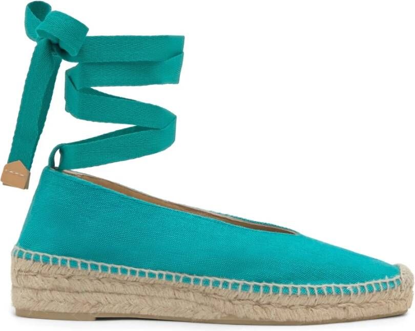 Castañer Espadrille MET 4 CM Sleehak Green Dames