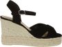 Castañer Espadrilles met Kruisdetail Black Dames - Thumbnail 1