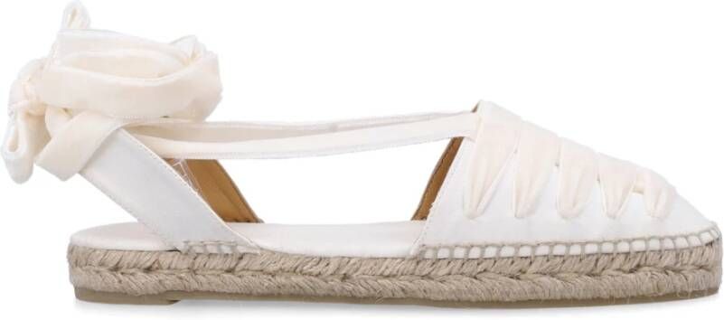Castañer Fluwelen Lint Espadrille Satijnen Schoen