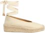 Castañer Gea -katoenen espadrilles met striksluiting en 2 cm hak. - Thumbnail 1