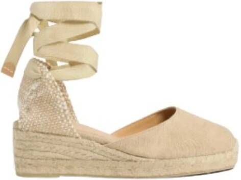 Castañer Geweven Sleehak Espadrilles Sandaal Brown Dames