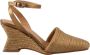 Castañer Gouden espadrille met 7 cm sleehak - Thumbnail 1