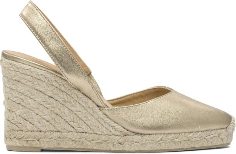 Castañer Gouden Espadrilles voor Vrouwen Stijlvol Comfort