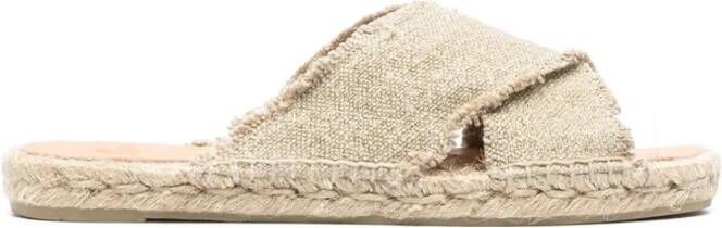 Castañer Gouden Palmera Platte Sandalen