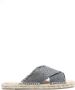 Castañer Grijze Sandalen met Kruisband Detail - Thumbnail 1