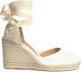 Castañer Witte Espadrille Sneakers met Enkelveters White Dames - Thumbnail 10