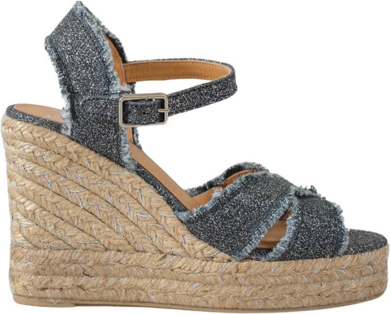 Castañer Handgemaakte Espadrilles met Open Teen Multicolor Dames