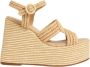 Castañer Handgeweven Natuurlijke Raffia Zomer Sandaal Beige Dames - Thumbnail 1