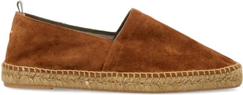 Castañer Heren Gesloten Leren Espadrilles Brown Heren