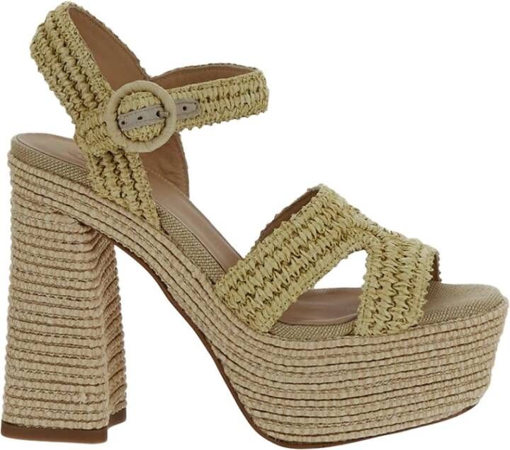 Castañer High Heel Sandals Beige Dames